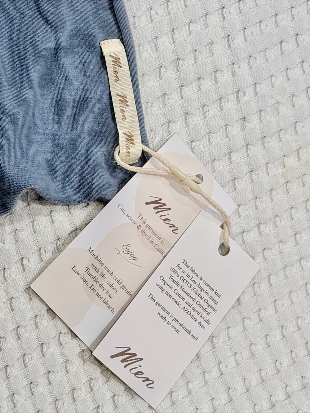 NWT Soft Wrap Dusty Blue shawl blanket scarf cozy fall wear cotton jersey new OS - Picture 5 of 6